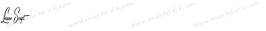 Leisure Script字体转换